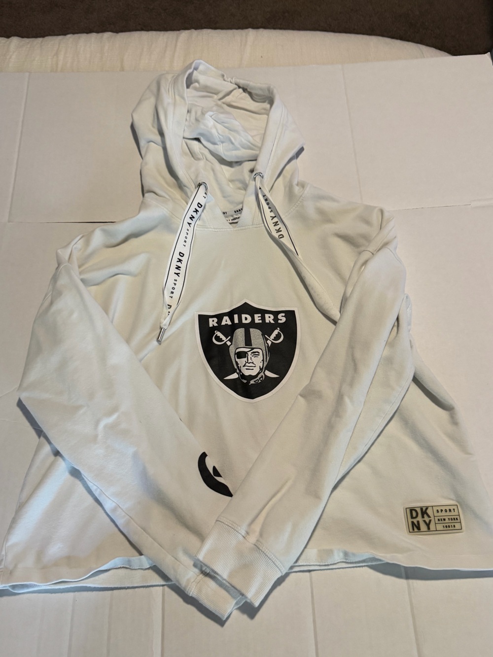 Riders by Lee Kids White Pajama Bottoms with Black Raiders Script